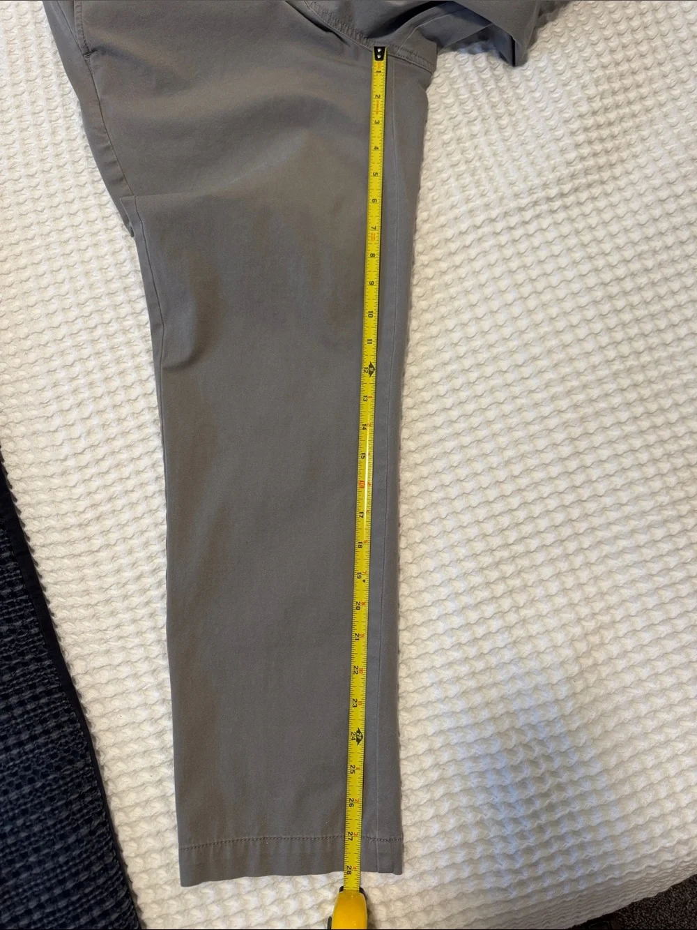 J. Crew x Cordura Slim Dock Pant in Stretch Cotton Blend, Grey Sz Medium